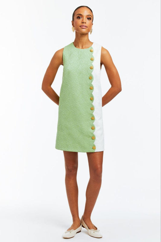 Robe courte festonnée Etta