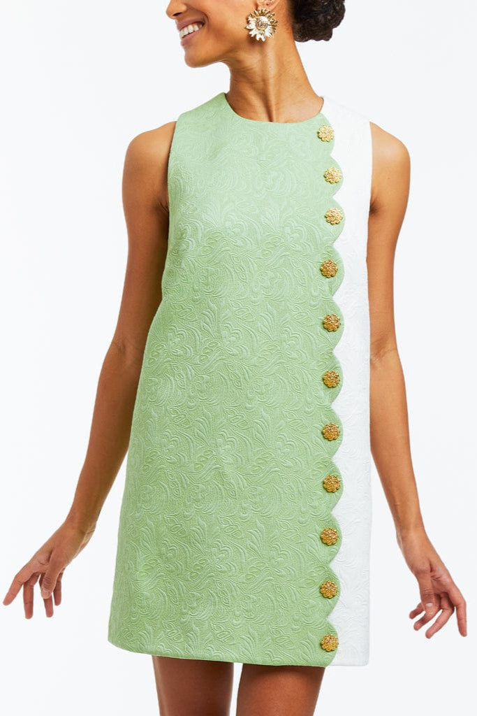 Robe courte festonnée Etta