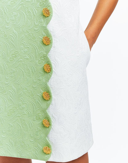 Robe courte festonnée Etta