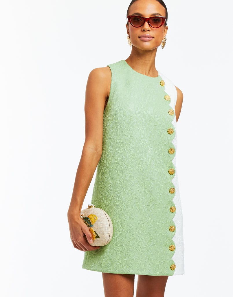 Robe courte festonnée Etta