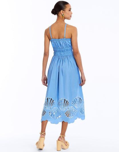 Robe midi à smocks Spritz