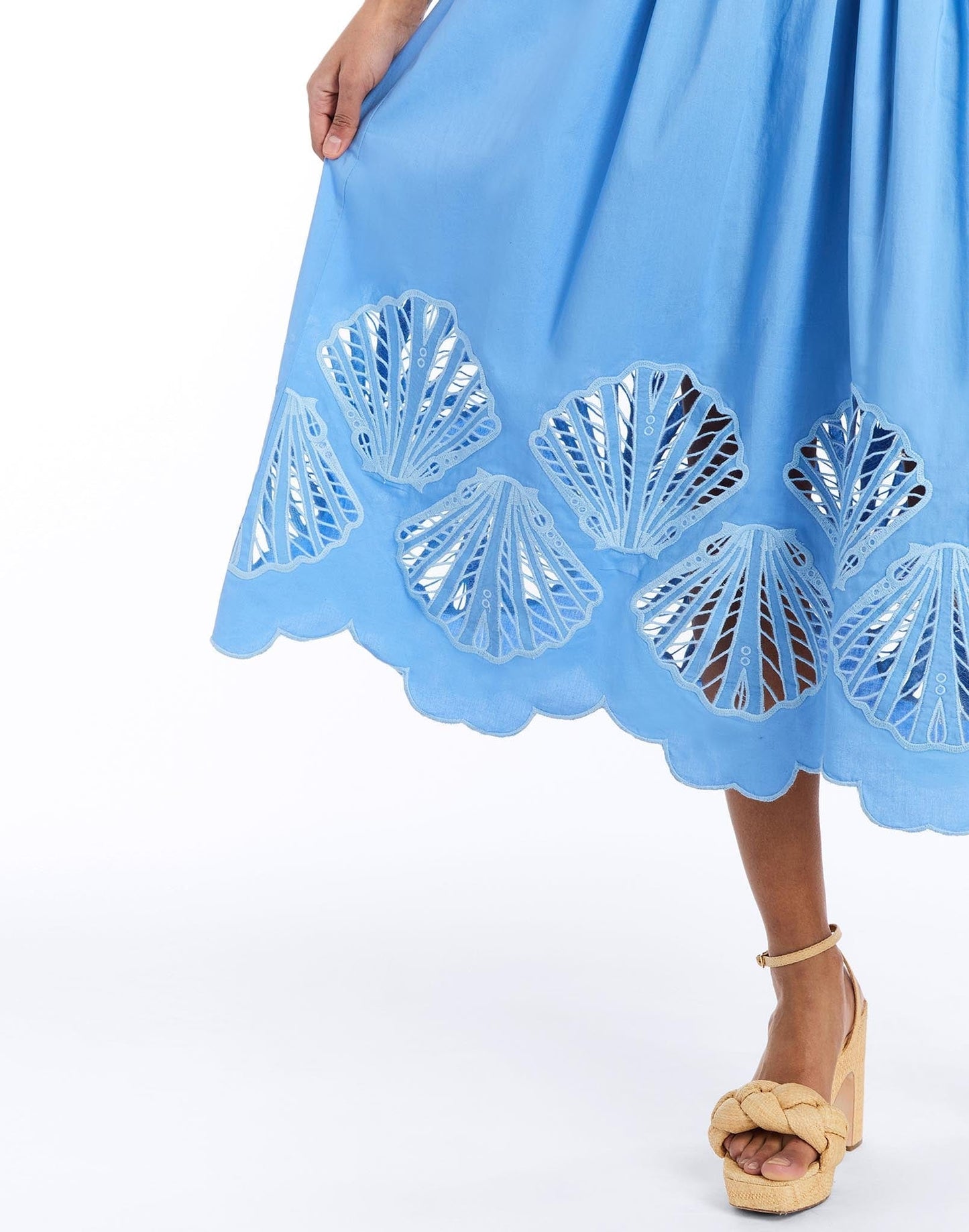 Robe midi à smocks Spritz