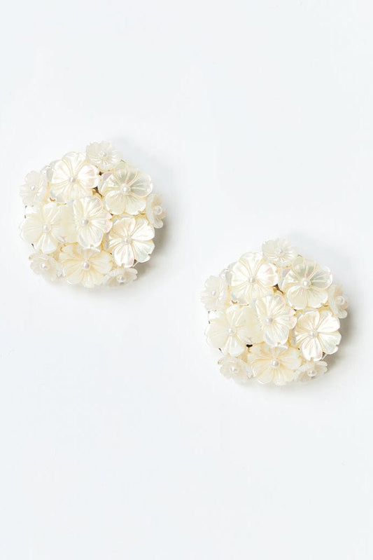 Boucle d'oreille en perles Sampaguita