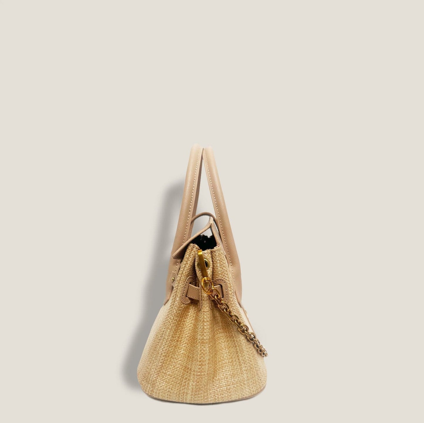 Le sac fourre-tout tissé Onassis 30 - Nude