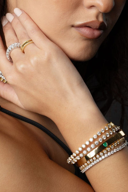 Bracelet jonc cœur Esme