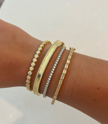 Bracelet tennis rond Mae 2 mm