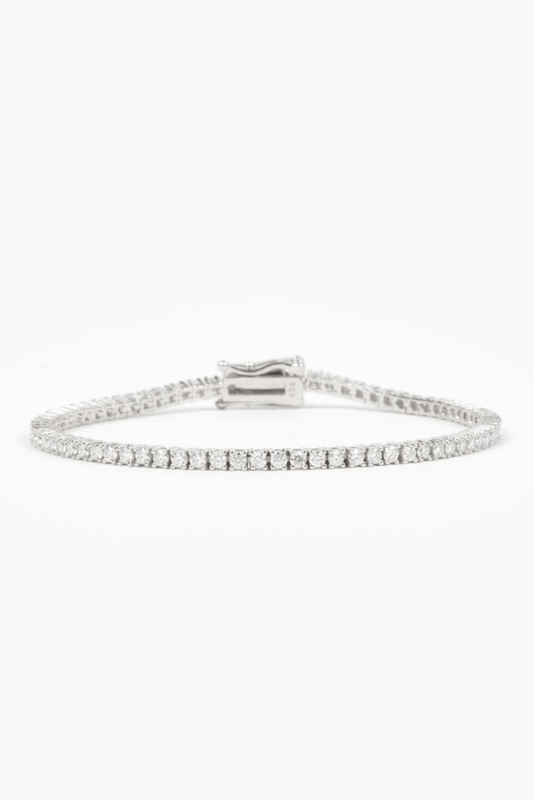 Bracelet tennis rond Mae 2 mm