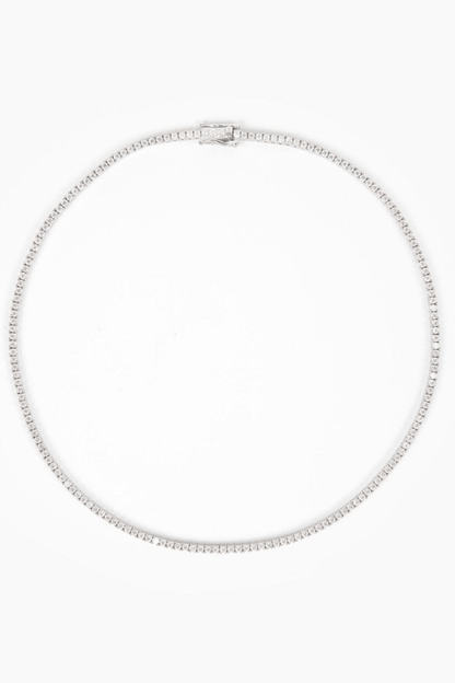 Collier tennis rond Mae 2 mm