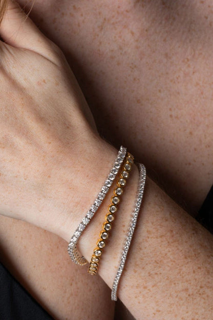 Bracelet tennis rond Mae 3 mm