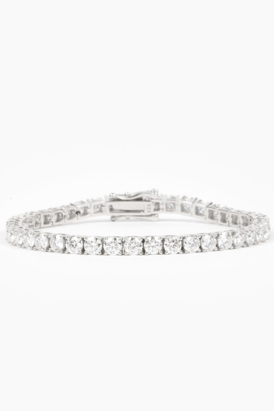 Bracelet tennis rond Mae 4 mm