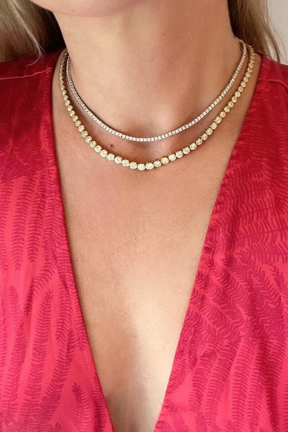 Collier Remi à lunette tennis graduée
