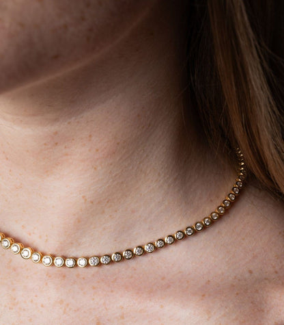 Collier Remi à lunette tennis graduée