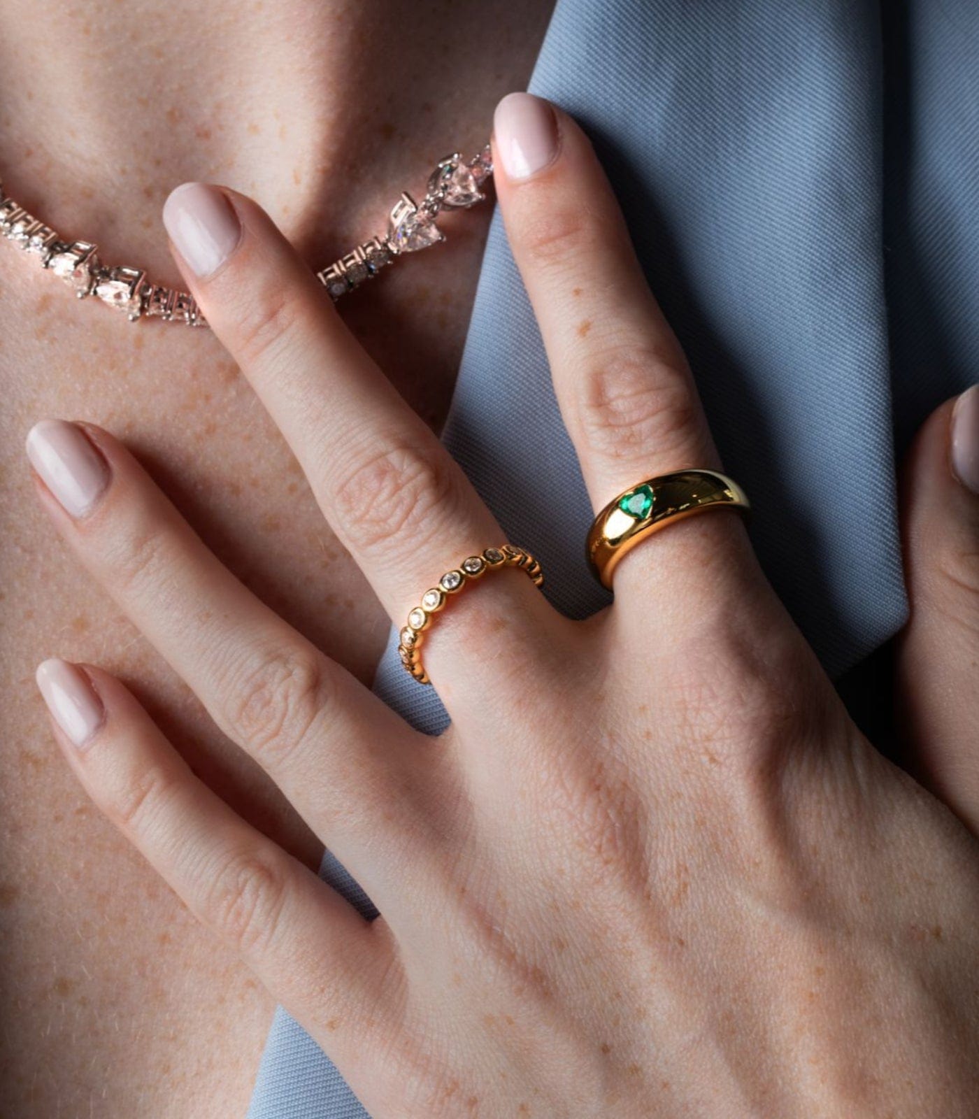 Bague à lunette ronde Remi
