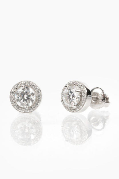Clous d'oreilles ronds Zoe Halo 9 mm