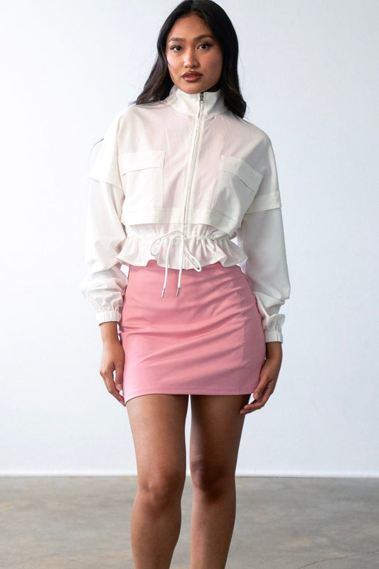 Coupe-vent blanc