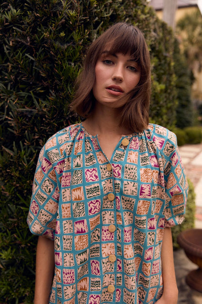 Robe Frannie - Carreaux de mer