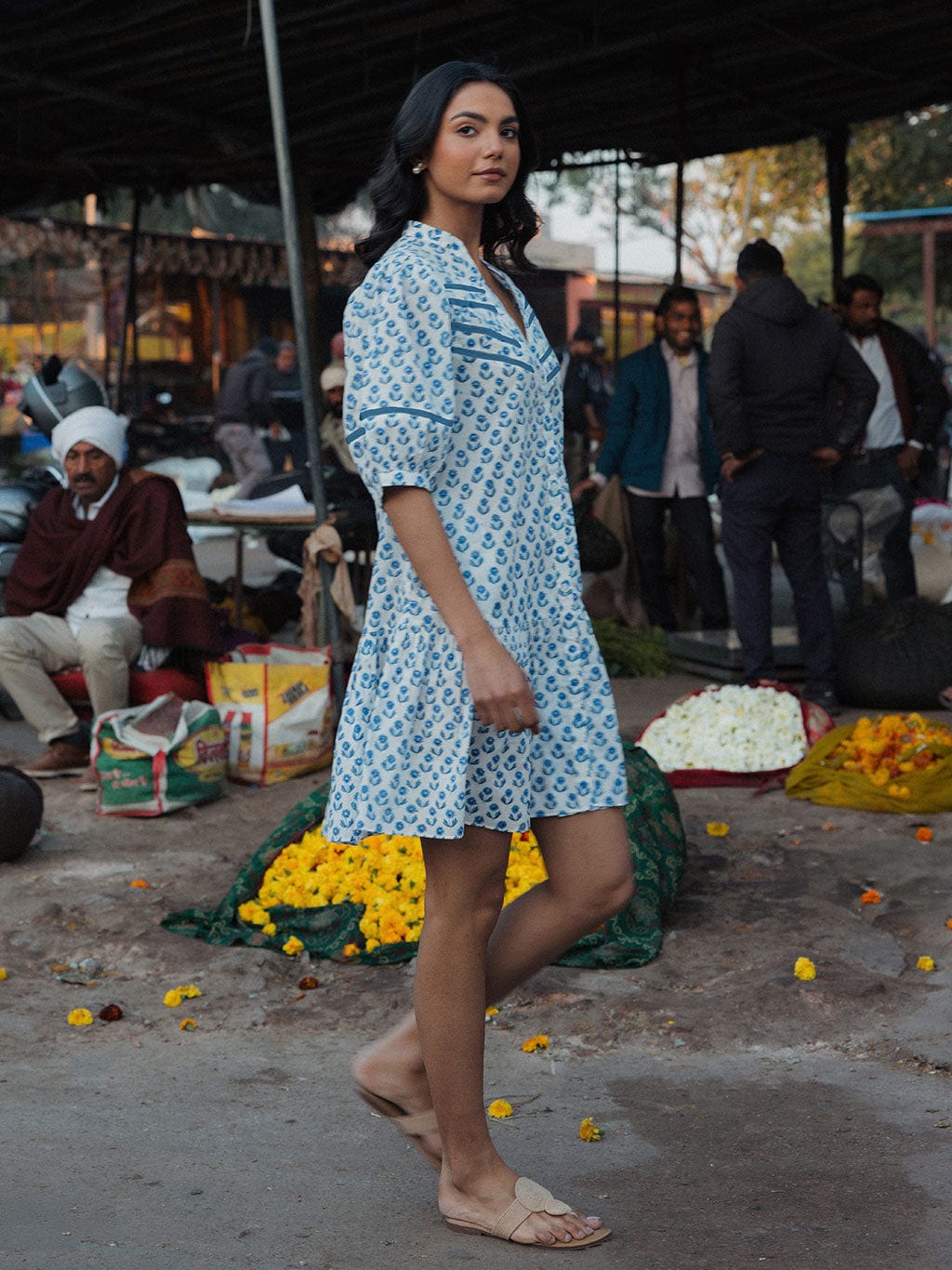 Robe Pippa imprimé pissenlit