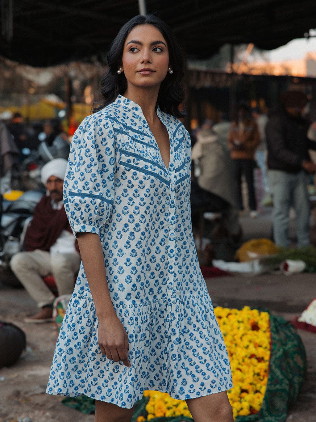 Robe Pippa imprimé pissenlit