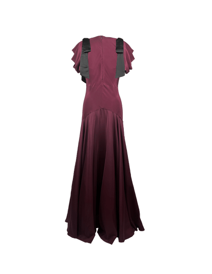 Robe à nœud Amara Mûre