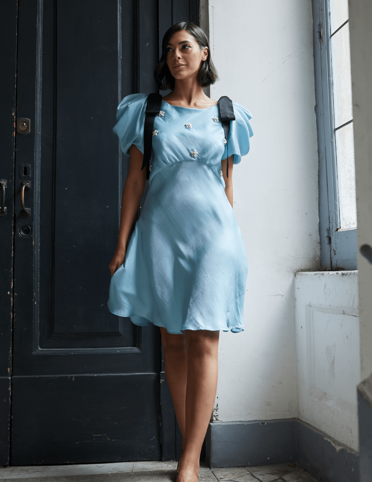 Robe nœud Dahlia Starlight avec étoiles