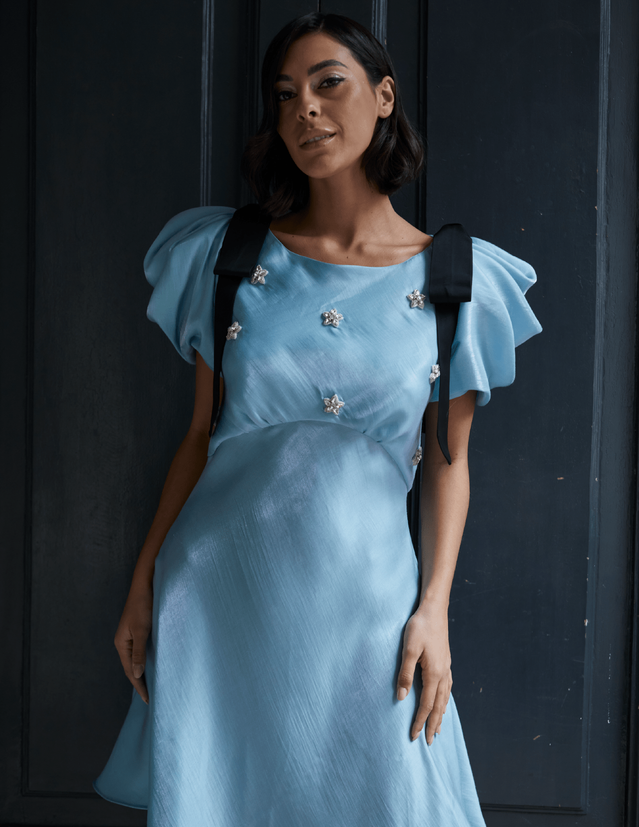 Robe nœud Dahlia Starlight avec étoiles