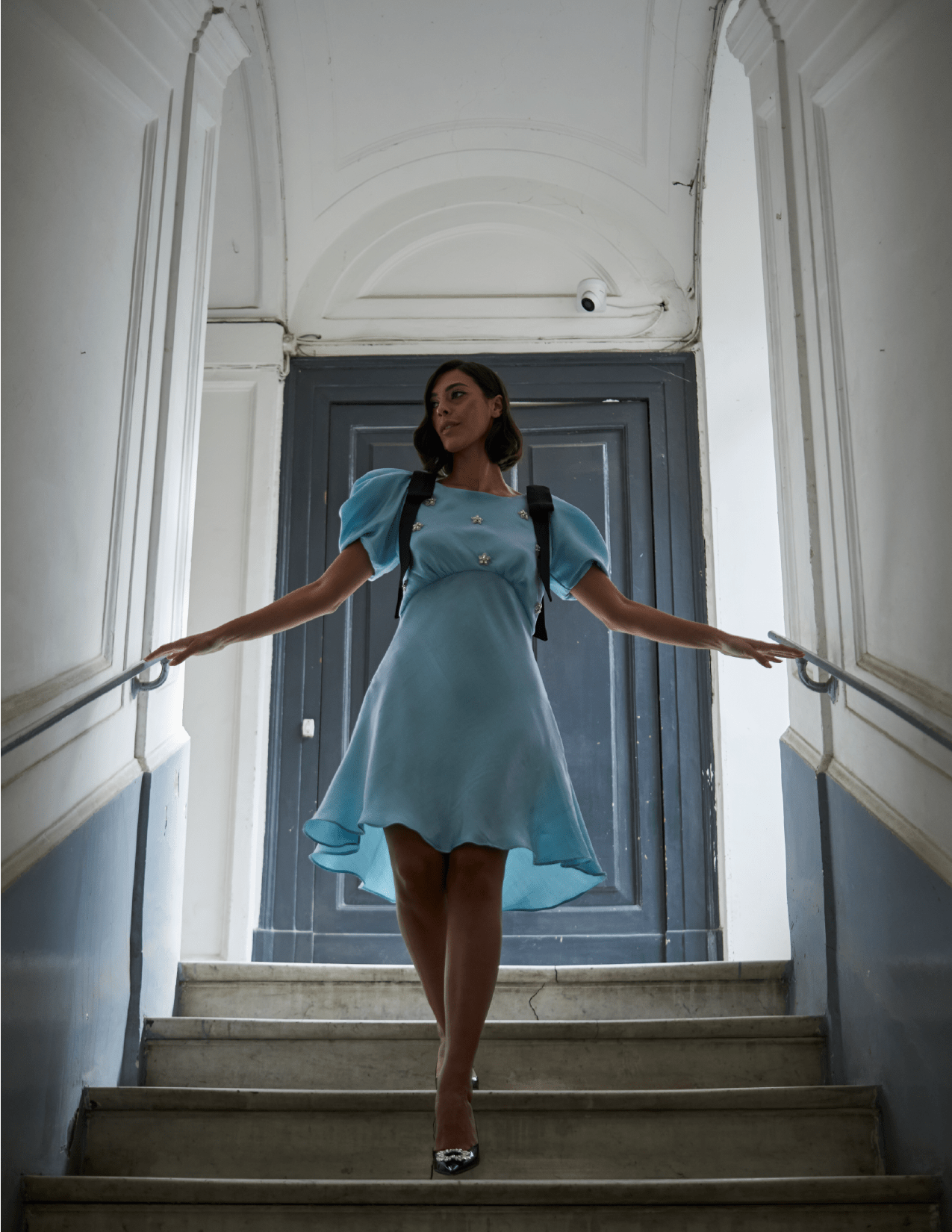 Robe nœud Dahlia Starlight avec étoiles