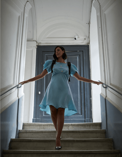 Robe nœud Dahlia Starlight avec étoiles