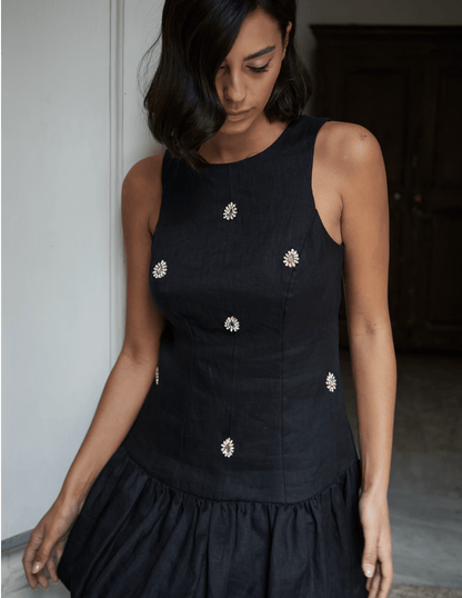 Selestia Brodé Noir