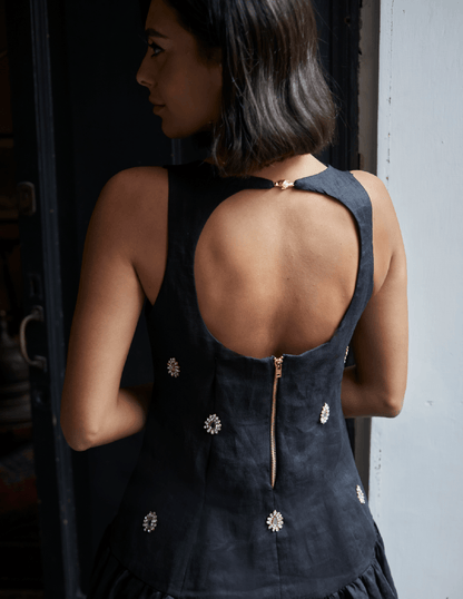 Selestia Brodé Noir
