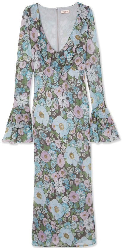 Robe Shellona à fleurs vintage