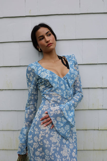 Robe Shellona Bleu Floral