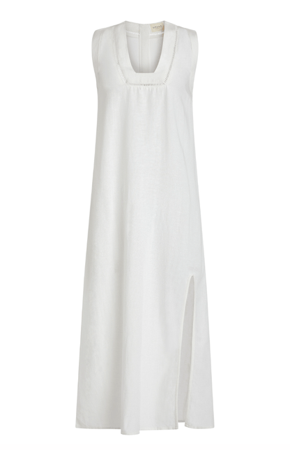 Robe mi-longue Grotta - Blanche