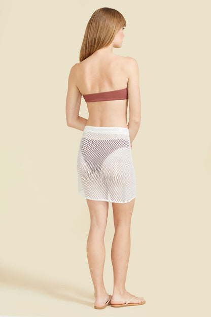 Paréo Sicile - Crochet Blanc