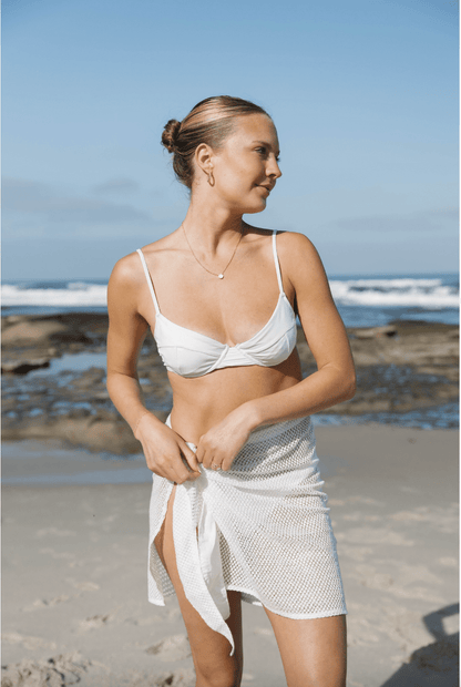 Paréo Sicile - Crochet Blanc
