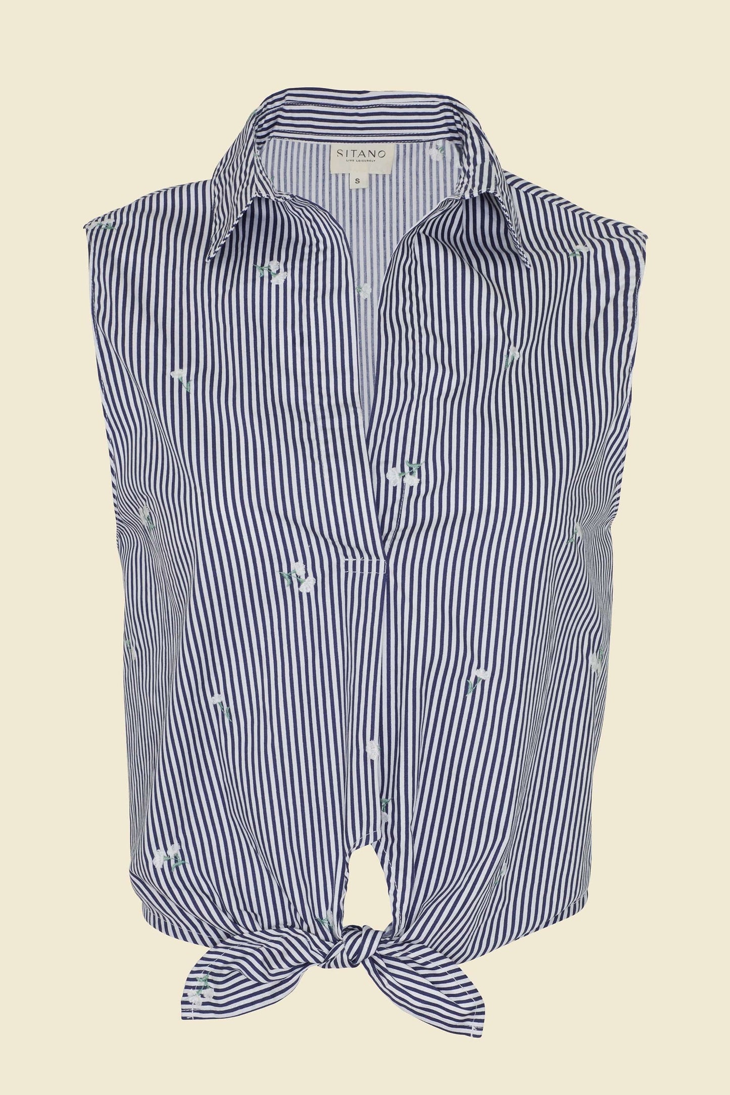 Chemise Sole - Rayures bleu marine et blanches