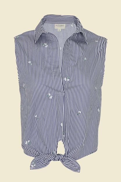 Chemise Sole - Rayures bleu marine et blanches