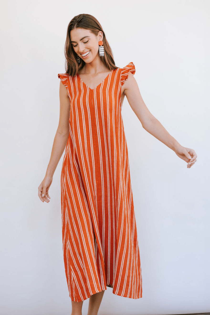 Robe Sofia à rayures Hemingway