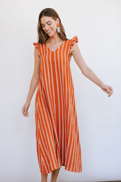 Robe Sofia à rayures Hemingway