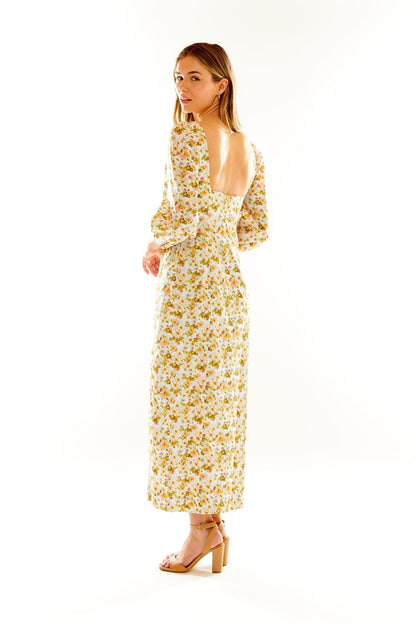 La robe Alexandra à fleurs printanières 