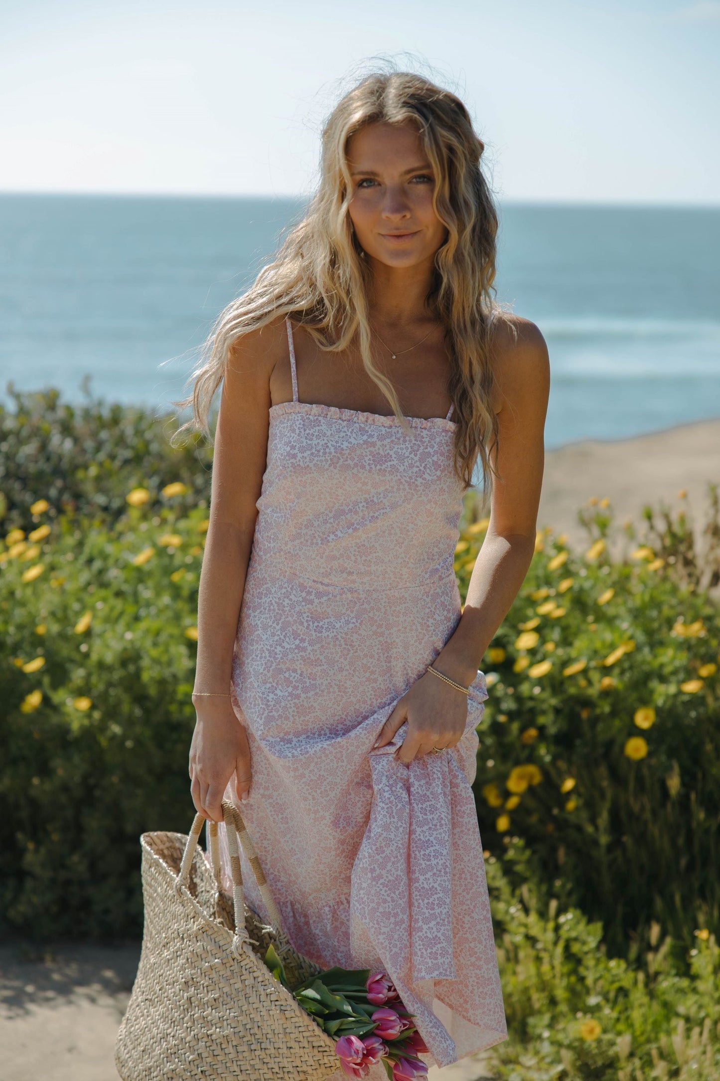 La robe Maggie en rose primevère